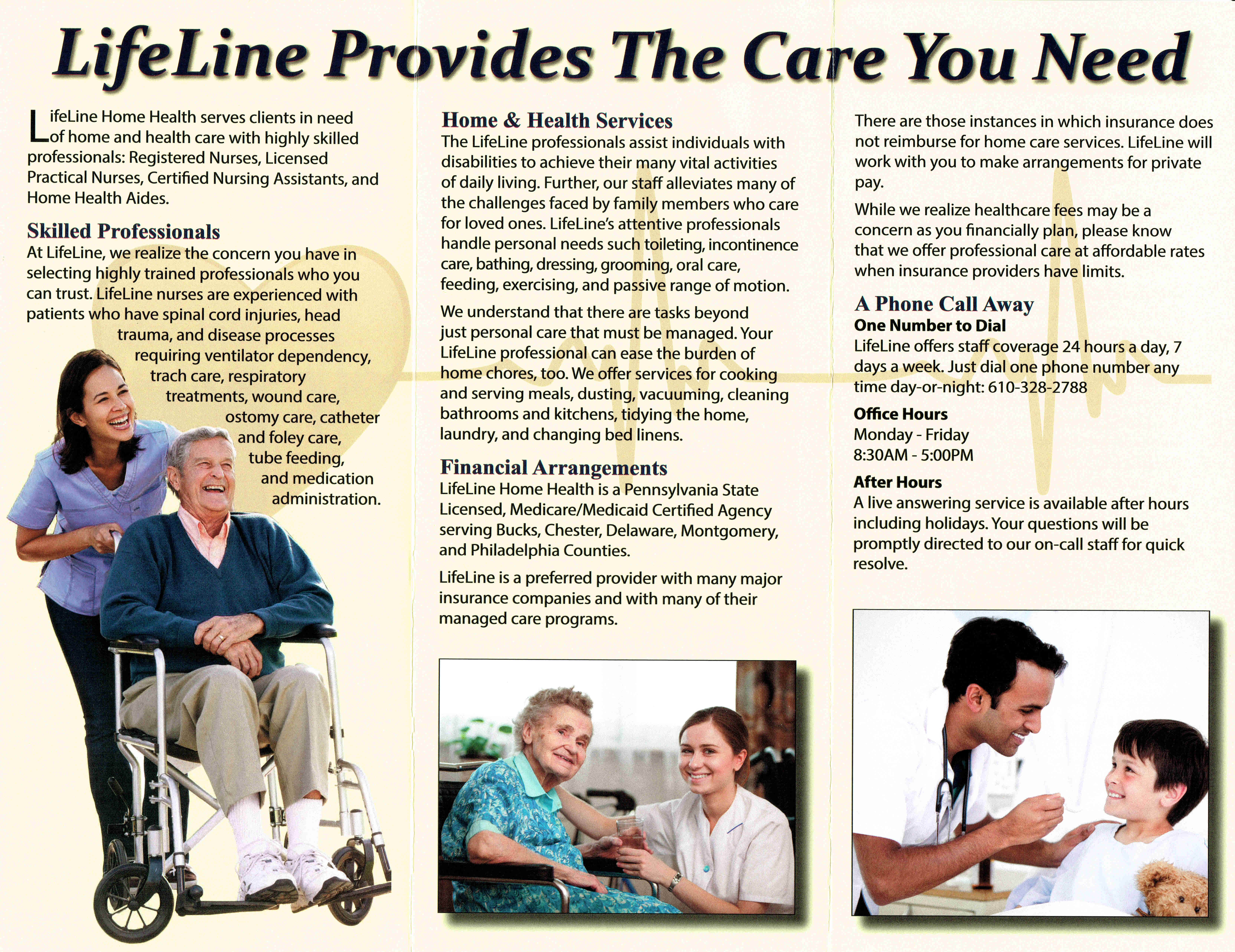 Lifeline Home Health Providing Home Care Services In Springfield Pa